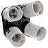 Amariver Flashpoint 4 Socket Adapter - Converts 1 Socket into 4 - Use for Standard Socket Flourescent Bulbs