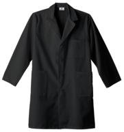 Meta Men's and Women's Unisex 40 Inch Labcoat With Three Outside Pockets And One Inside Pocket (Black, XX-Large)