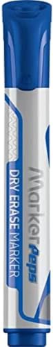 Maped - Marqueurs effaçables à sec Bleu x 12 - Pointe ogive large 2mm - Tableaux blancs, ardoises et surfaces non poreuses