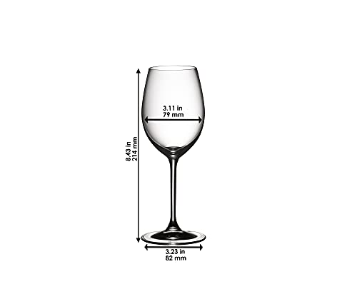 Riedel-VINUM-Sauvignon-BlancDessert-Wine-Glass-Set-of-2-Clear