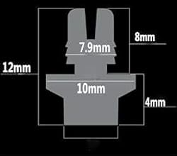 RTRHINOTUNING 50PCS Wheel Lip Rivets Nuts of