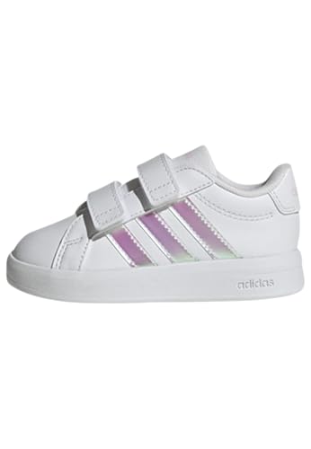 adidas Unisex-Baby Grand Court 3.0 Cf I, White/Iridescent/White, 9.5
