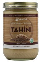 Vitacost Whole Food Certified Organic Unsalted Sesame Tahini -- 16 oz (454 g)