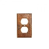 Premier Copper Products SO2 Copper Switch Plate Single Duplex with 2 Hole Outlet Cover, Oil Rubbed Bronze - Set of 4