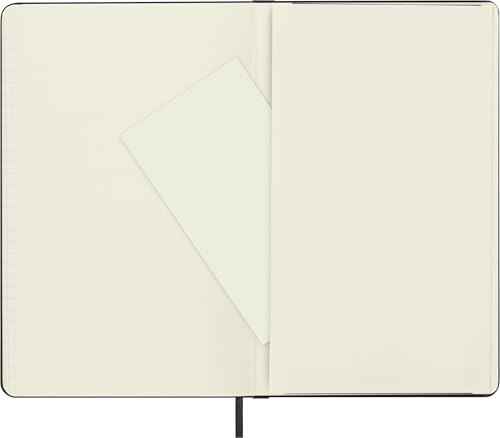 Moleskine - Classic Ruled Paper Notebook - Hard Cover and Elastic Closure Journal - Color Black - Size Large 13 x 21 A5 - 240 Pages