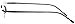GAMMA RAY Lightweight Flex Arm TR90 Rimless Readers Reading Glasses - 1.50x