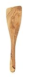 Eddington 50007 Italian Olive Wood Wide Spatula, Handcrafted in Europe, 12.5-Inches