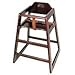 Winco CHH-103 Unassembled Wooden High Chair, Mahogany,Medium