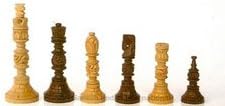 223 G.Rosewood/Boxwood Artistic:Size-4.00 Chess Set