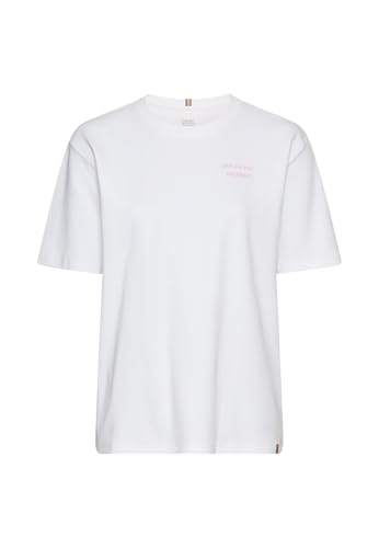 camel active Damen T-Shirt mit Rückenprint Weiß, Womenswear-XXL