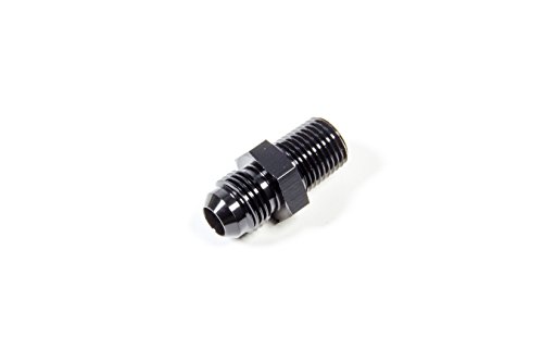 TRIPLE X Black 6 AN to 1/4" NPT Straight Adapter Fitting P/N HF-90062-BLK