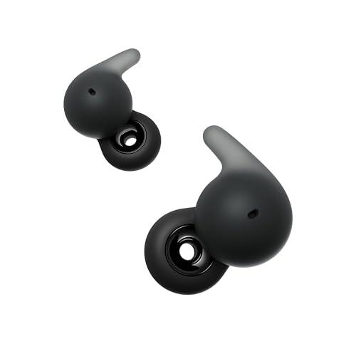 Sony LinkBuds Open Truly Wireless Earbud Headphones with an Open-Ring Design for Ambient Sounds and Newly Developed Air Fitting Supporters, Black