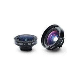 iPro Lens System Wide Duo Kit with Fisheye Lens, Wide Angle Lens, iPhone 4/4S Case and Handle/Lens Case