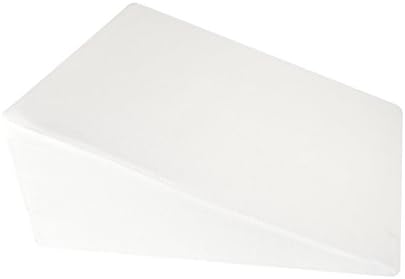 Euphoria Bliss Bed Wedge Recliner Pillow Acid Reflux Memory Foam Overlay Cushion Use for Back &amp; Sleep Support GERD LPR Snoring &amp; Any Other Sleeping Issues 25" x 24" x 12" (white)