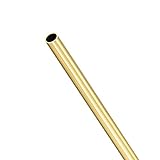 Brass Round Tube, 300mm Length 6.5mm OD 0.5mm Wall