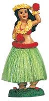 Poly Resin Dashboard Hula Doll / Girl with Flower - assorted colors