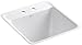 KOHLER K-6656-2-0 Park Falls Tile-In Utility Sink, White