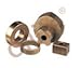 Genuine Oilite (SAE 841) Sintered Bronze Metric Flanged Sleeve Bearings 10 mm. ID x 13 mm. OD x 12 mm. Length x 16 mm. Flange Diameter x 1.5 mm. Flange Thickness