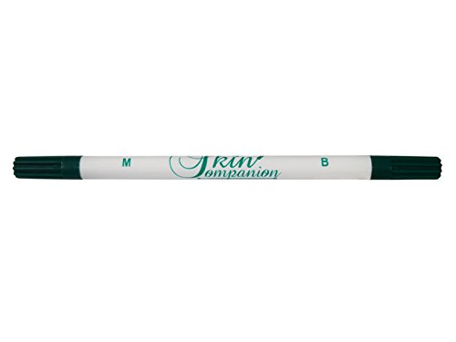 Skin Companion Twin Tip Marker For Piercing And Tattoo On Skin (Pack of 5, Green)