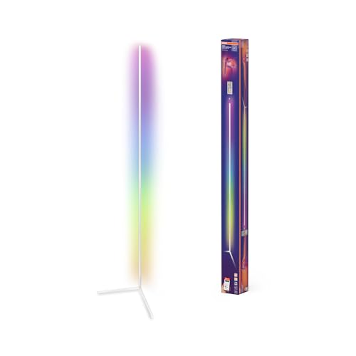 Osram Matter over Wifi Floor Corner LED Stehleuchte 2000mm, 20W, RGBW, 2700-6500K, WiFi, Fernbedienung, Weiß, Ambientlicht