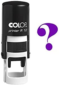 QUESTION Mark Self Inking Mini Rubber Stamp Colop Round Decorative Teachers Stamps 12mm