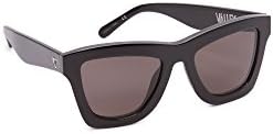 Valley Eyewear Women's The DB II Petite Sunglasses, Gloss Black/Black, One Size