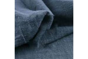 DUMGRN Summer Linen Cotton Fabric Organic Material Pure Natural Flax Eco for DIY Shirt, Dress, Scarf Curtain, Home Cloth 130X100Cm