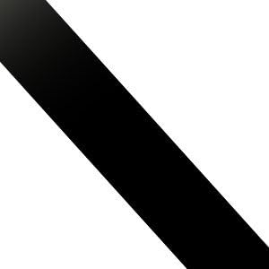 Fions Black 2" Double Sided Satin Ribbon