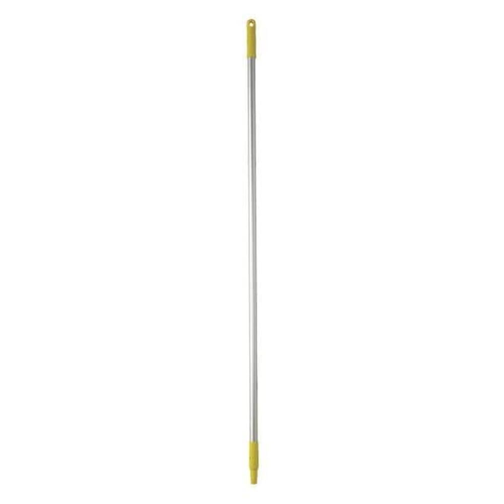 Vikan 29596 Aluminium Handle, Yellow, 25mm Diameter, 1460mm Length