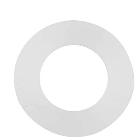 O Rings - 12pcs Flat Gasket White Silicone O-Ring Sealing Washers for Bellows Hoses (Size : 1/2")