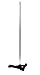 American Educational Cast Iron Support Ring Stand with Triangular Base, 7-3/4