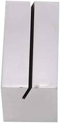 kemai Stainless Steel Business Card Holder Table Number Holders for Desk Office Business Card Stand,Silver Rectangle