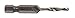 Greenlee DTAP6-32 Combination Drill/Tap Countersink Drill Bit for up to 10-Gauge Metal, Combination Drill, Tap, and Deburr Bit with Quick Change Hex, 6-32 NC