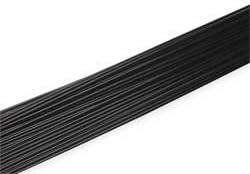 Welding Rod, ABS, 1/8 in, Black, PK47