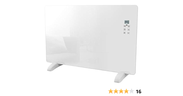 Haverland CHRISTA-20 | Radiador Convector Eléctrico Portátil | 2000W | Diseño Moderno de Cristal | Programación 7 días | Touch Control | LCD | Mando a ...