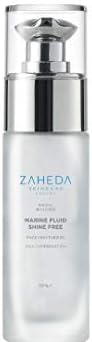 ZAHEDA Marine Fluid Shine Free - Pure lightweight skin balancing Face Moisturiser for oily and acne prone skin