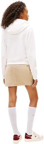 Sweat à Capuche TJW REG ESS Logo 2 EXT DW0DW21921 pour Femme, Blanc (écru), 3XL, Blanc (écru), 3XL Grande Taille