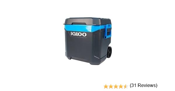 Nevera rígida Island Breeze de Igloo de 58 litros con ruedas, caja ...