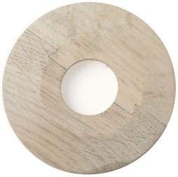 4 X O' SO EEZY (WS7 White Lacquer Washed) Solid White Oak Pipe Surround Overall Size: 45mm to Suit 15MM Pipes - Laser Cut - EASYFIT