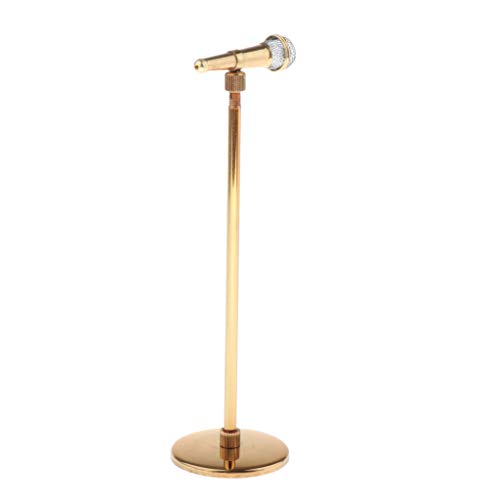 image for LEIPUPA 1:6 Copper Adjustable Microphone with Stand & Case Gift, Minia