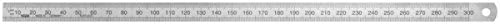 Prec. Steel Rule, 150x13x0,5mm inox, acc. to BS 4372:1968, etched grad. 1. side ½ mm-mm 2. 16/32/64 + 10/20/50-100 ths packed in foil