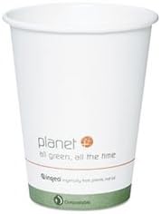 Stalk Market PLC-12-S1 Planet Plus Hot Cup, 12 oz, White with logo, 500-Carton