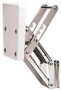 Stainless Steel Outboard Motor Folding Bracket, Adjustable, Up to 15HP or 40KG
