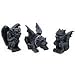 2.75 Inch Miniature Gargoyles Statue Figurines, Set of Three
