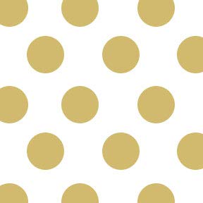 JAM PAPER Gift Wrap - Polka Dot Wrapping Paper - 25 Sq Ft - White with Gold Foil Dots - Roll Sold In - //medicalbooks.filipinodoctors.org