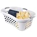 Sterilite 1.25 Bushel/44 L Ultra HipHold Laundry Basket, White