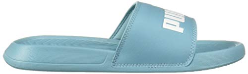PUMA Unisex Popcat Slide Sandal, Milky Blue White, 6 M US Big Kid - Thumbnail 7