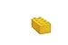 Room Copenhagen, LEGO Mini Box - 1.8 x 3.6 x 1.7 in - Brick 8, Bright Yellow