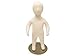 (JF-CH03M) Roxy Display Child Body Form 3 Month White Jersey Form Cover,with Head, Flexible arms, Fingers & Legs, Metal Base Fabric.