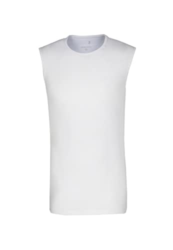 Seidensticker T-Shirt Homme - Regular Fit - Uni - Col Rond - Sans Manches - Stretch